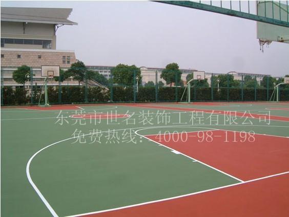 【塑膠籃球場(chǎng)】籃球場(chǎng)塑膠地板每平方造價(jià)，塑膠籃球場(chǎng)施工費(fèi)用多少錢(qián)每平