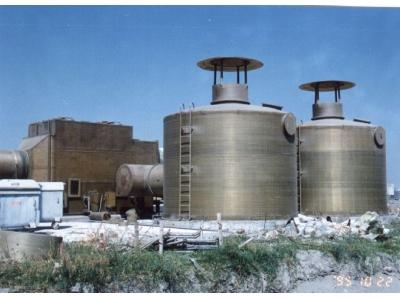 鋼鐵廠廢氣吸收塔防腐蝕FRP工程圖片