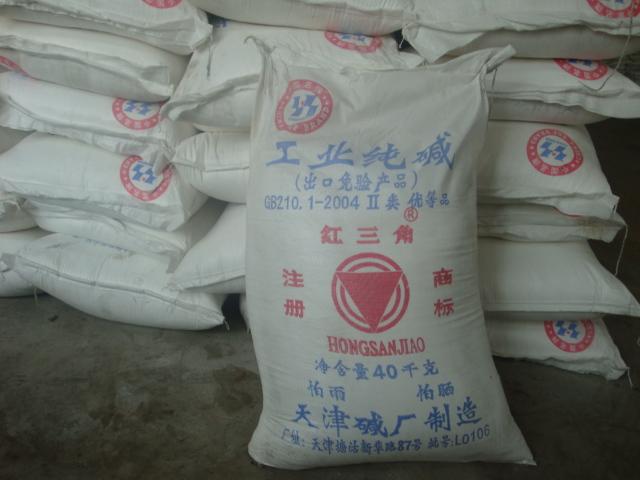 紅三角牌純堿工業(yè)純堿天津純堿圖片