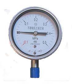 供應(yīng)YZ-60B/100B/150B不銹鋼壓力真空表YZ-B不銹