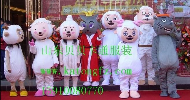 供應(yīng)正品卡通服裝喜羊羊灰太*人偶服飾【貝貝正品】迪士尼卡通表演服