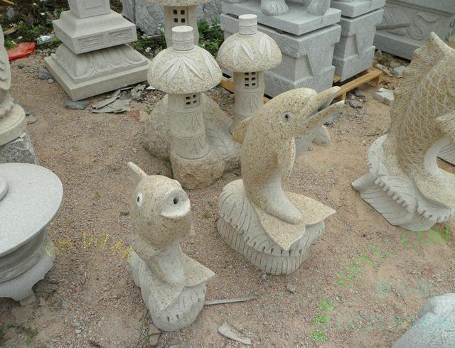 供應(yīng)年年有魚(yú) 石魚(yú)雕刻 噴水石雕雕刻工藝品  動(dòng)物石雕