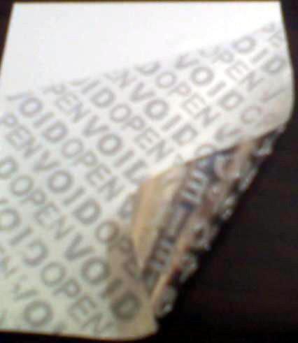 供應(yīng)防撕膠帶VOID封箱膠帶防撕封條