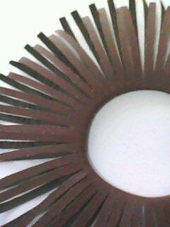 供應(yīng)訂做太陽花砂布片小太陽花葉輪