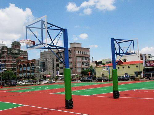 供應(yīng)室外塑膠籃球場施工室外塑膠籃球場