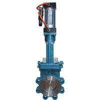 供應(yīng)PZ673Y氣動(dòng)耐磨刀型閘閥，氣動(dòng)耐磨刀型閘板閥