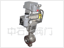 氣動(dòng)V型活塞式調(diào)節(jié)球閥圖片