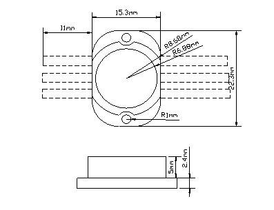 廠家直銷9W可見光大功率LED紅外線發(fā)射管 紅外線LED8509