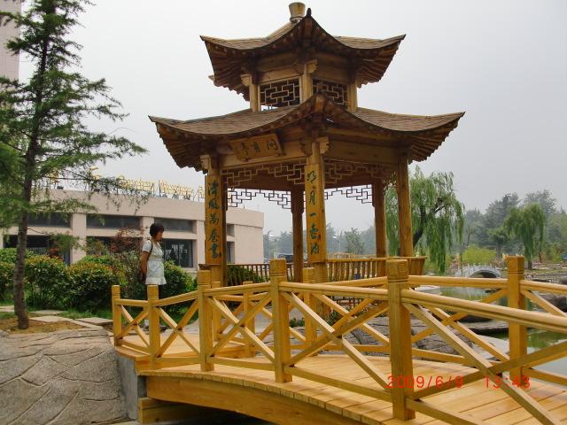 成都京都防腐木涼亭圖片