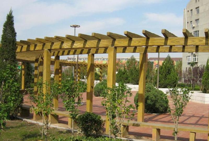 供應(yīng)防腐木花架3