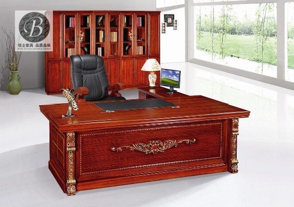 供應(yīng)時尚總裁大班臺圖片A86，辦公家具實木大班臺，辦公家具圖片