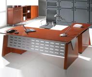 供應(yīng)板式家具推薦G75板式大班臺(tái)，板式家具板式大班臺(tái)廣州佰正廠家推薦