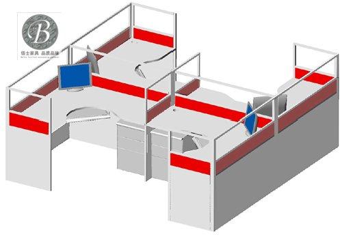 供應(yīng)廣州買辦公家具屏風PF4010，廣州辦公家具屏風式辦公桌*佰正