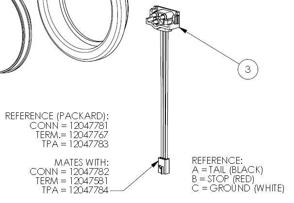 車燈連接線圖片