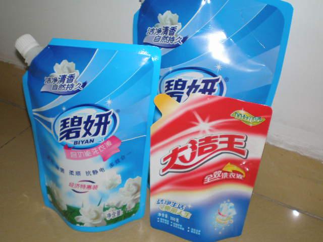 洗衣液自立吸嘴復(fù)合包裝袋圖片/洗衣液自立吸嘴復(fù)合包裝袋樣板圖 (3)