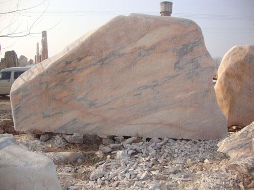 南陽晚霞紅景觀石基地