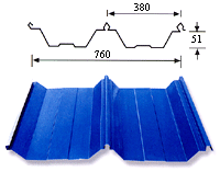 供應(yīng)屋面暗扣瓦HV-380型