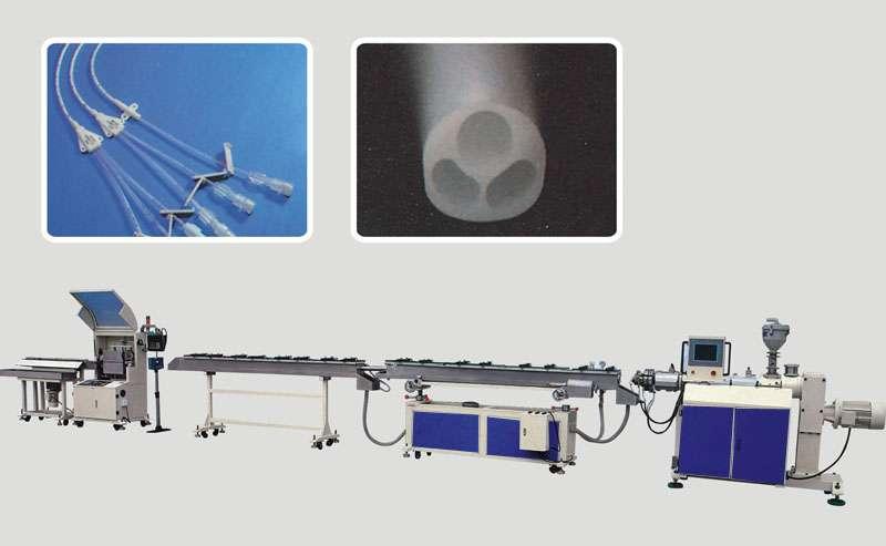 PU医用管挤出机医疗管生产设备图片