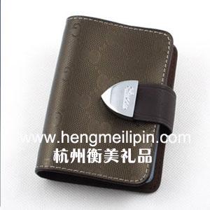 供應(yīng)杭州禮品名片夾卡包名片包錢包定做定制皮具禮品商務(wù)禮品定做定制訂購