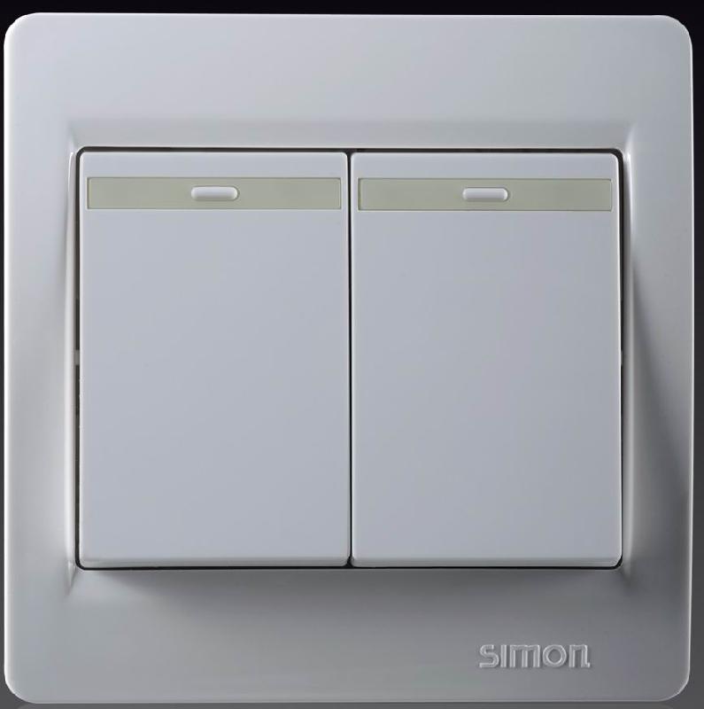 供應廣州西蒙開關(guān)二位單開關(guān)廣州鑫訊