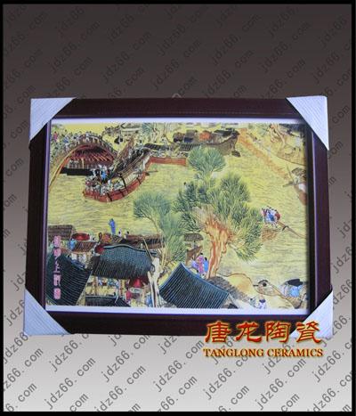 供應(yīng)年終會(huì)議禮品大瓷板畫(huà)