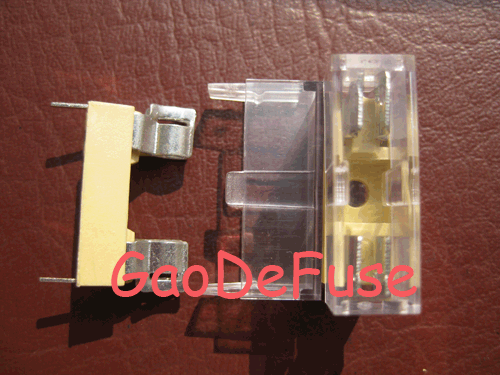 PTF-15保險(xiǎn)絲座/米黃色PCB安裝保險(xiǎn)絲座