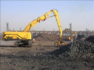 供應(yīng)液壓履帶式抓鋼機抓料機火車卸煤機