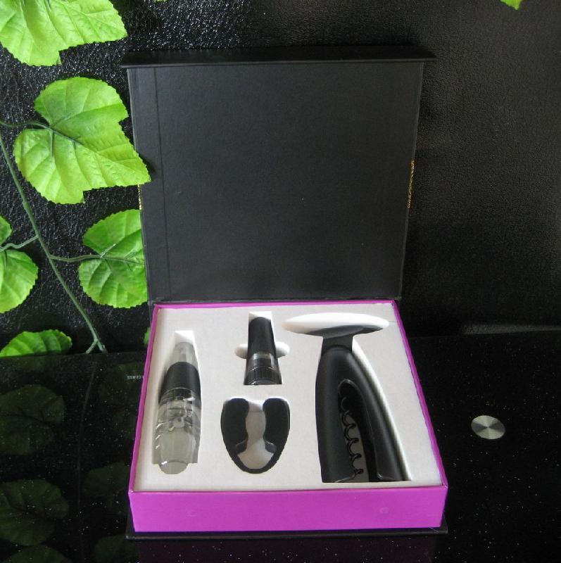 供應(yīng)螺旋開瓶器配醒酒器/紅酒酒具禮品包裝/開瓶器廣告促銷酒具禮品套裝