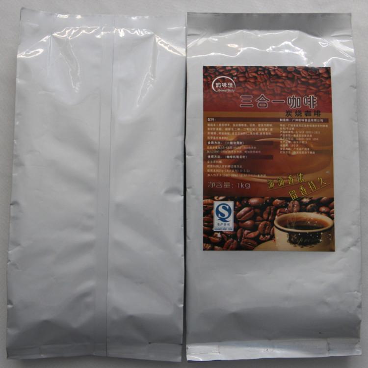 供應(yīng)韻味佳三合一速溶炭燒咖啡 1kg自動(dòng)投幣咖啡機(jī)原料