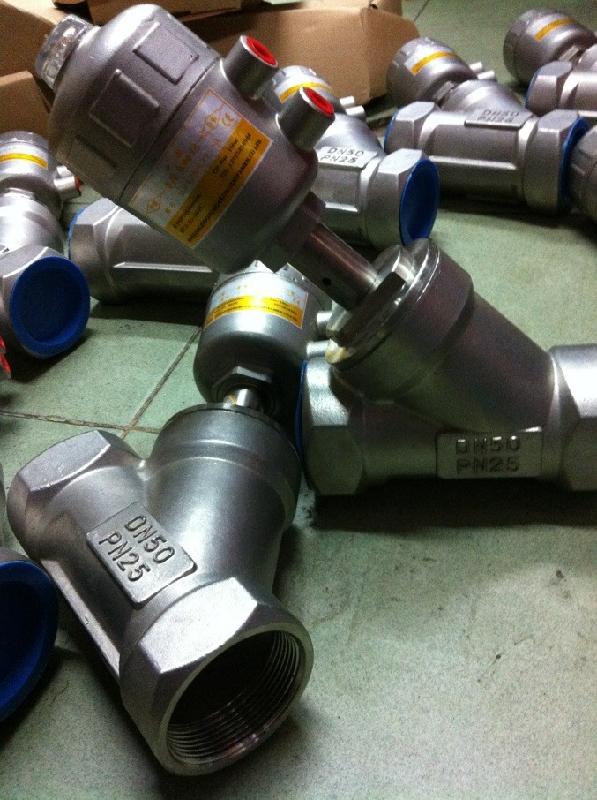 供應(yīng)APK21D-20CL角座閥、DN20成型機氣動閥、6分氣動Y閥