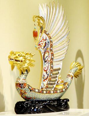 供應張同祿景泰藍國禮一帆風順