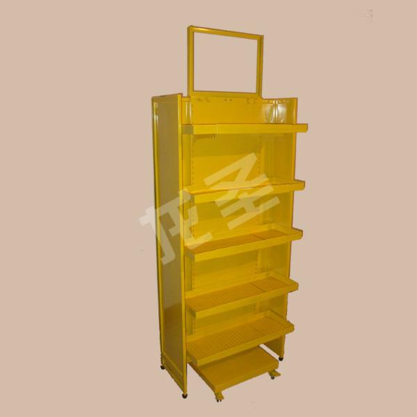 供應(yīng)廠家展架設(shè)計(jì)之可伸縮雙面專柜展架