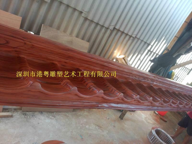 供應(yīng)玻璃鋼仿木雕塑