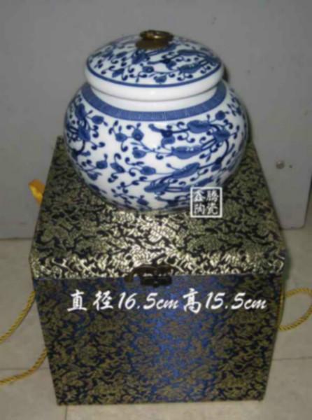 陶瓷茶葉罐-青花瓷密封罐圖片