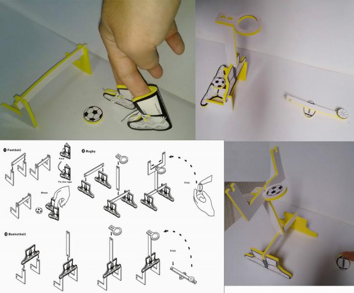 供应桌面手指足球篮球橄榄球体育组合拼装EVA玩具广告促销礼品赠品