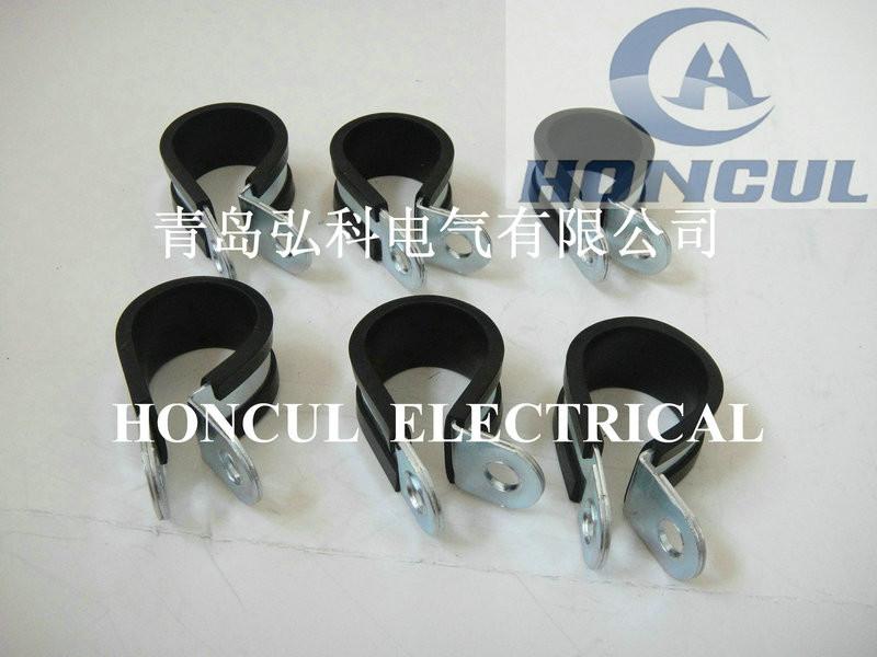 供應(yīng)帶橡膠金屬卡子，金屬軟管緊固夾弘科