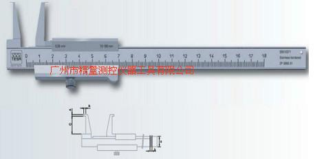 TESA军工品质瑞士TESA内沟槽卡尺