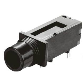 供應(yīng)pj-623咪頭插座DIP插件式耳機(jī)母座+炮筒式6.35口徑