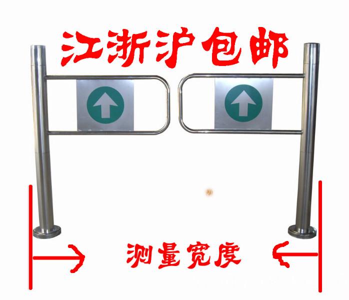 供应石家庄超市、商场不锈钢进出口器、单向门、导向门、进出口门摆、门闸图片