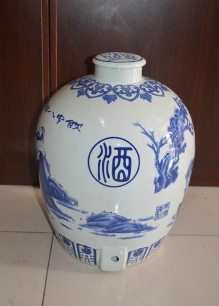 供應(yīng)100斤陶瓷酒壇,陶瓷大缸訂做,酒壇批發(fā)