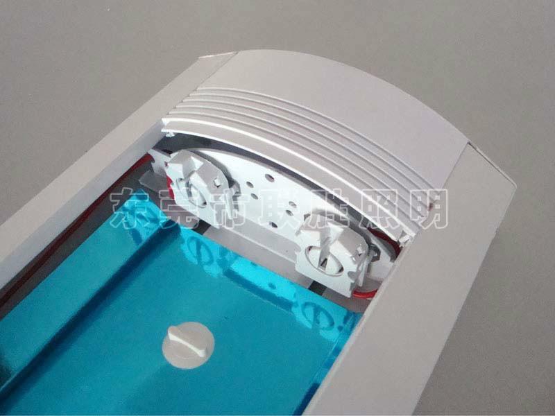 供應(yīng)雙支T8帶罩支架｜LED燈管支架批發(fā)｜聯(lián)勝雙頭帶罩支架