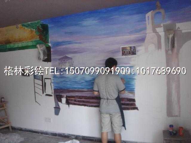 供應(yīng)南昌彩繪21克咖啡廳墻體彩繪壁畫15070990919