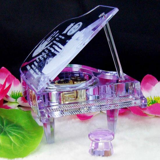 湖南水晶蓮花定做，水晶鋼琴定做