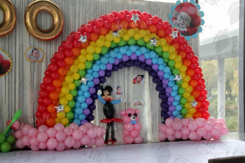 供應彩虹氣球/成都氣球裝飾/彩虹拱門/活動裝飾/*裝飾