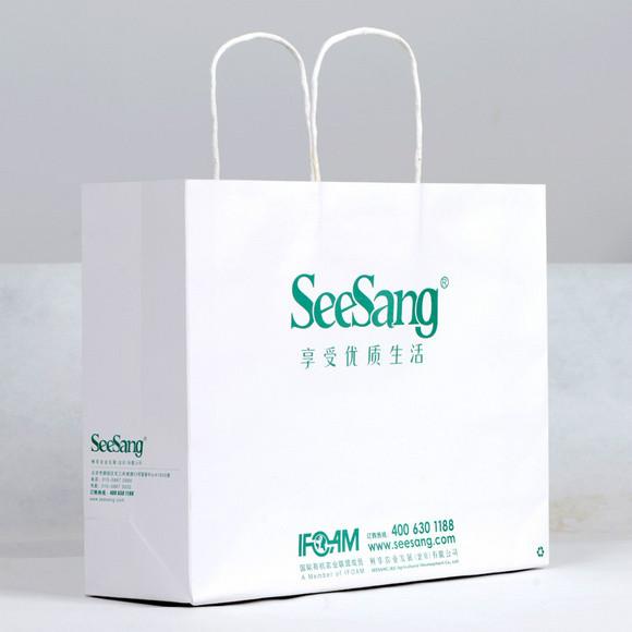 供應(yīng)手提袋白牛皮紙