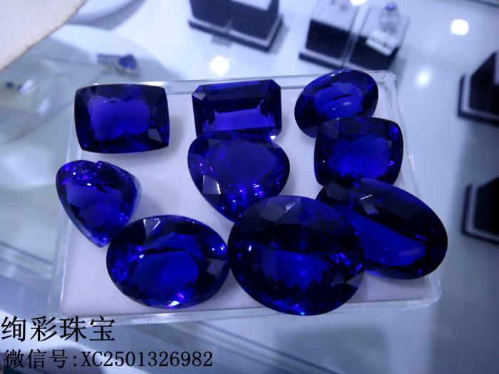 供應(yīng)大粒坦桑石批發(fā)*藍色坦桑石戒面 坦桑石的價格