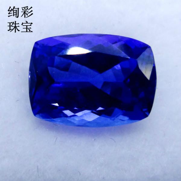 供應(yīng)絢彩珠寶坦桑藍(lán)寶石坦桑石裸石戒面