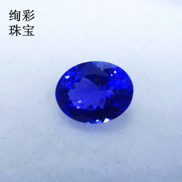 供應(yīng)1.95克拉坦桑藍(lán)寶石坦桑石裸石 坦桑石多少錢一克拉
