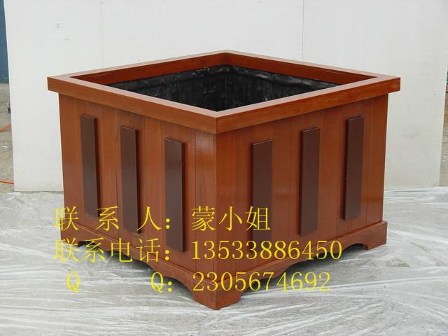 實木花箱木制花箱組合花箱圖片