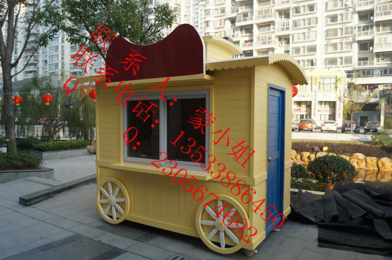 供應(yīng)景觀實(shí)木售貨車景觀實(shí)木售貨亭景觀實(shí)木小吃亭